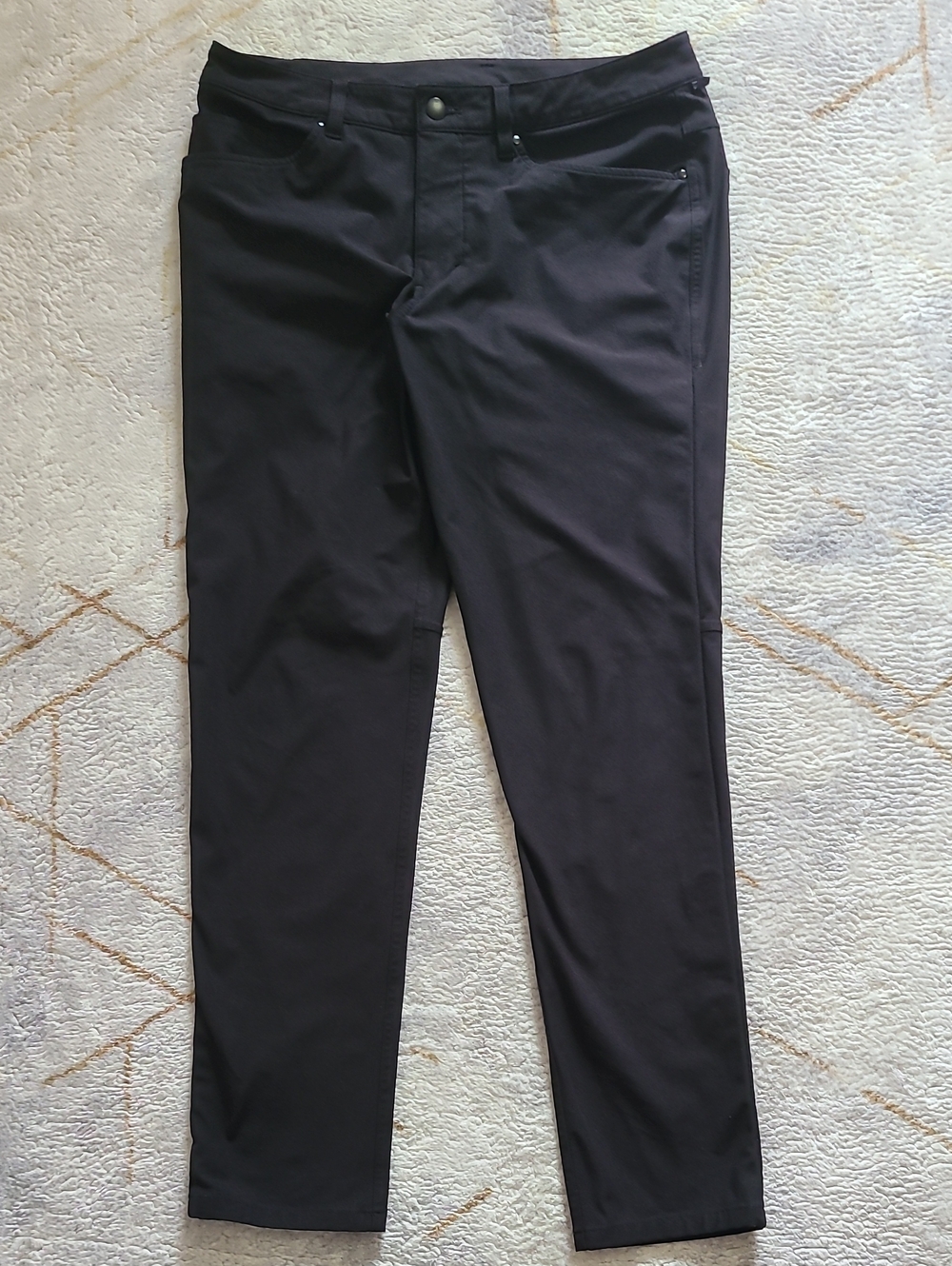 Lululemon ABC Slim Fit Pant Black Warpstreme 5-Pocket Tech Trouser Men's 31x30